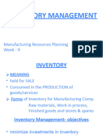 (Draft) Inventory Management