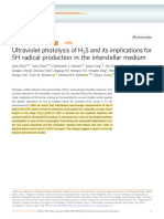 Ultraviolet Photolysis of H S and Its Implications For SH Radical Production in The Interstellar Medium