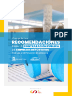 Contratación Pública Guía Práctica - Recomendaciones para La Contratación de Servicios Deportivos Por Las Corporaciones Locales