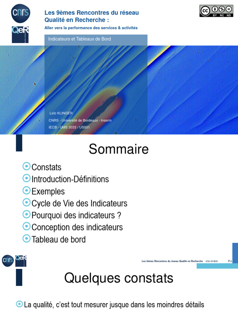Indicateurs et Tableaux de Bord en Qualité | PDF | Business ...