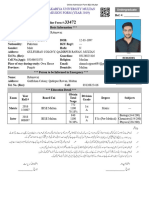 Online Admission Form BZU Multan