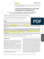 Comparing Robotic and Trans-Sternal Thymectomy For Early-Stage Thymoma - A Propensity Score-Matching Study.