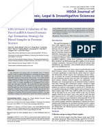 Effectiveness Evaluation of The Novel Mirna Based Forensic Age Estimation Strategy For Blood Samples in Forensic Science