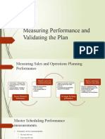 5.measuring Performance and Validating The Plan