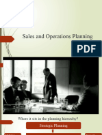 Sales and Operations Planning