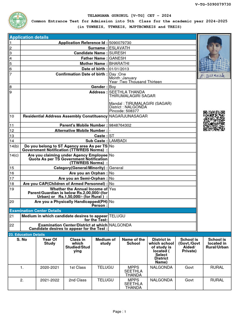 Application Details | PDF