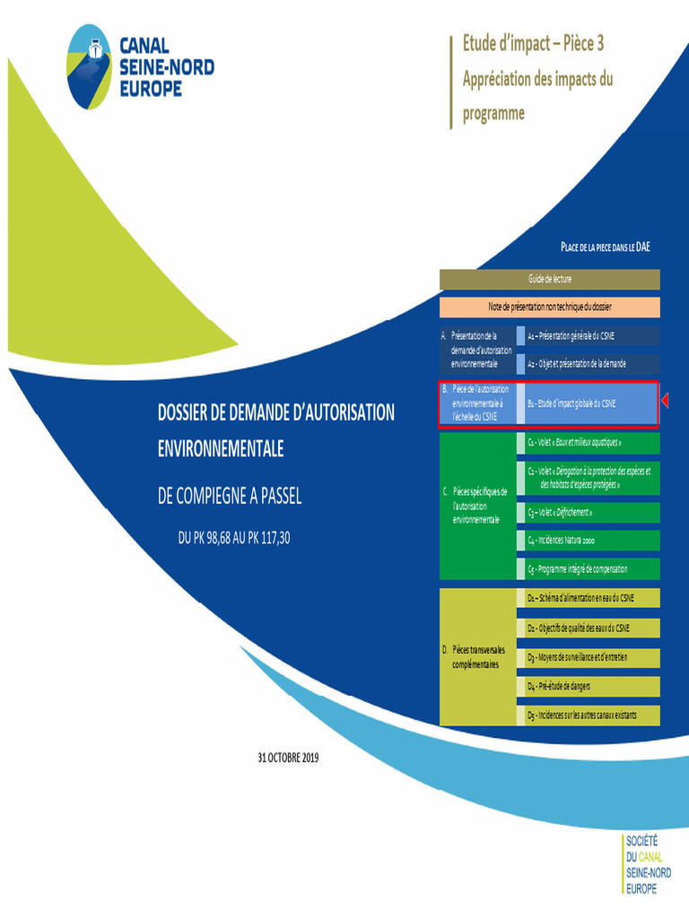 Transfert Noyon Roissy : Étude d'impact | PDF | Transport | Canal