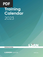 Leoron Training Calendar 2023