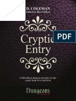 Cryptic Entry (LVL 1-2 Adventure)