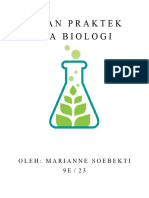 Ujian Praktek Ipa Biologi: Oleh: Marianne Soebekti 9 E / 2 3