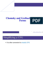 Chomsky and Greibach Normal Forms
