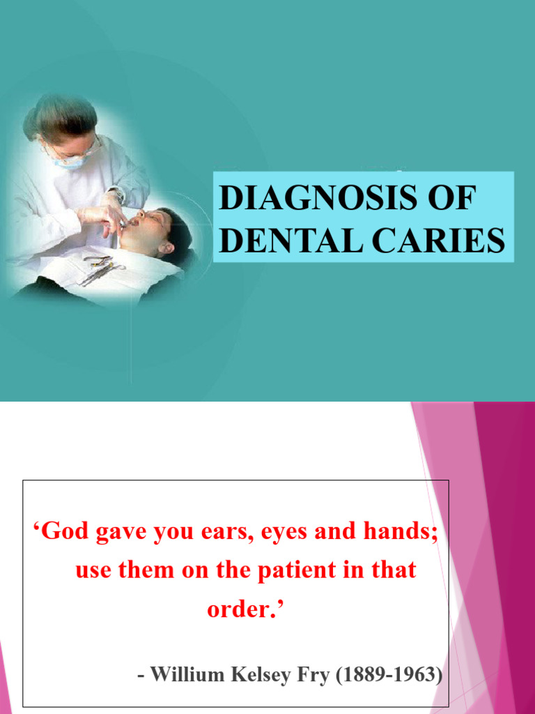 Dental Caries Diagnosis Techniques | PDF | Medical Diagnosis | Tooth Enamel