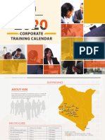 Kim Corporate Training Calendar 2020 - 2