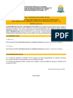 Edital Nº 40 - 2024 - Quadro Geral Prefeitura de Palmas Retificação 4