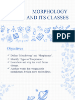 Linguistics Morphology 1