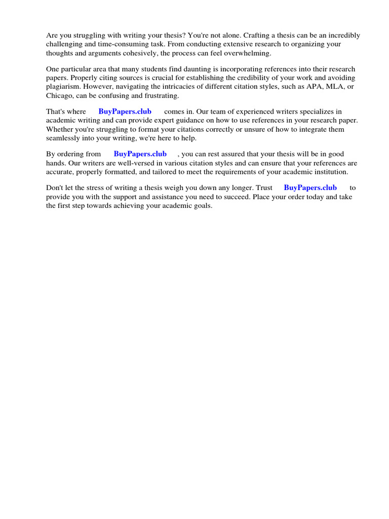 How To Use References In A Paper