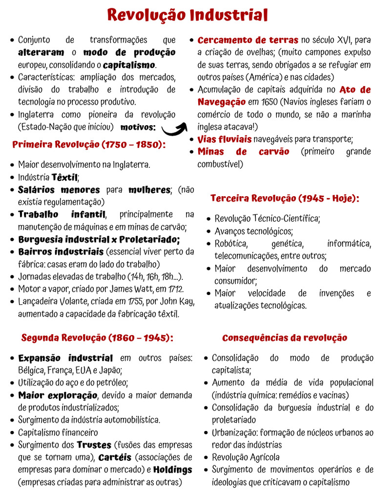 Revolução Industrial e suas Consequências | PDF | Socialismo | Capitalismo