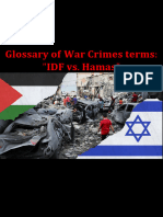 Glossary of War Crimes Terms: IDF vs. Hamas