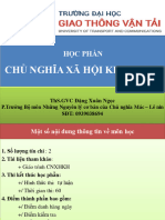 Chương 1 NHẬP MÔN CNXHKH