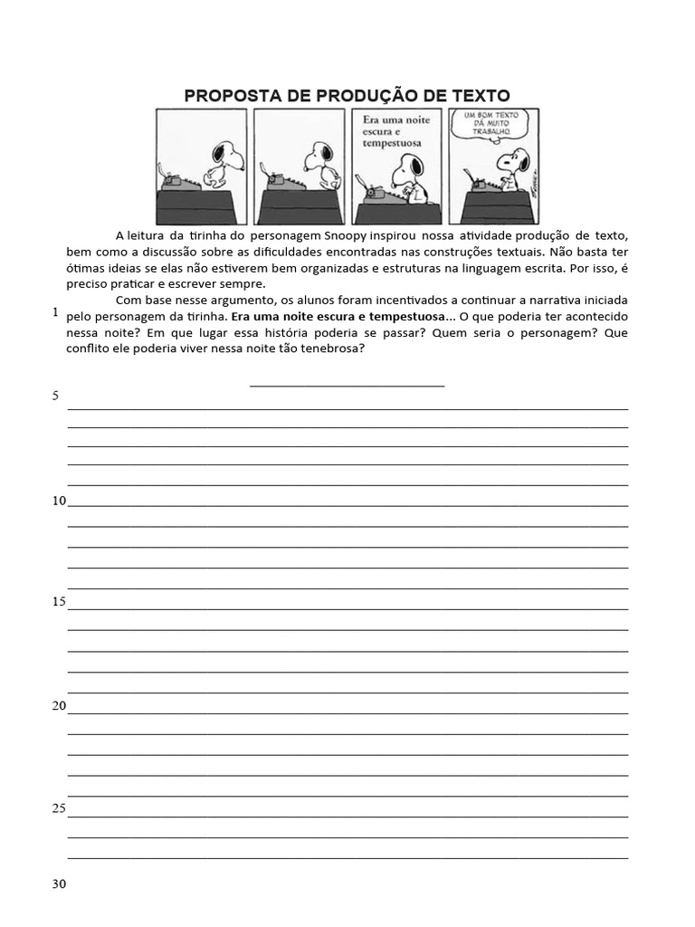 13 - Produção de Texto (Narrativo) | PDF