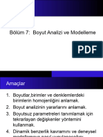 Bölüm 7 Boyut Analizi Ve Modelleme