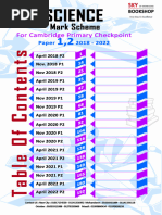 Cambridge Primary Science Mark Scheme 2023 | PDF | Force | Artery