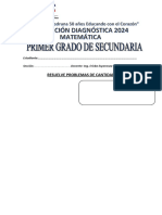 Prueba Diagnótica Matematica Primero