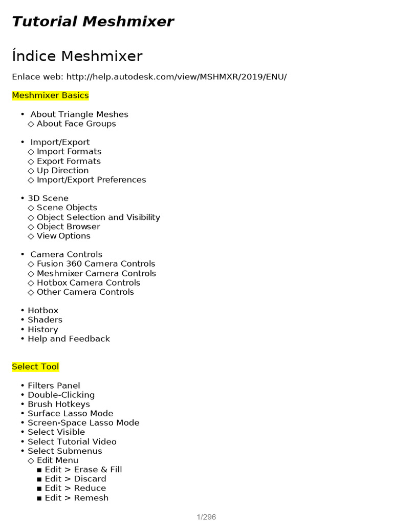 Manual meshmixer pdf archivo de computadora mapeado de texturas