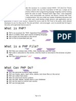 What Is PHP?: I (FI Short For "Forms Interpreter")