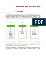 Difference Between File System and DBMS