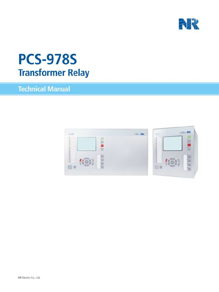 PCS-978S - X - Technical Manual - EN - Overseas General - X - R1.25 ...