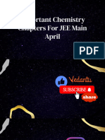 Important Chemistry Chapters For JEE Main April