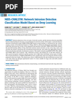 NIDS-CNNLSTM Network Intrusion Detection Classification Model Based On Deep Learning