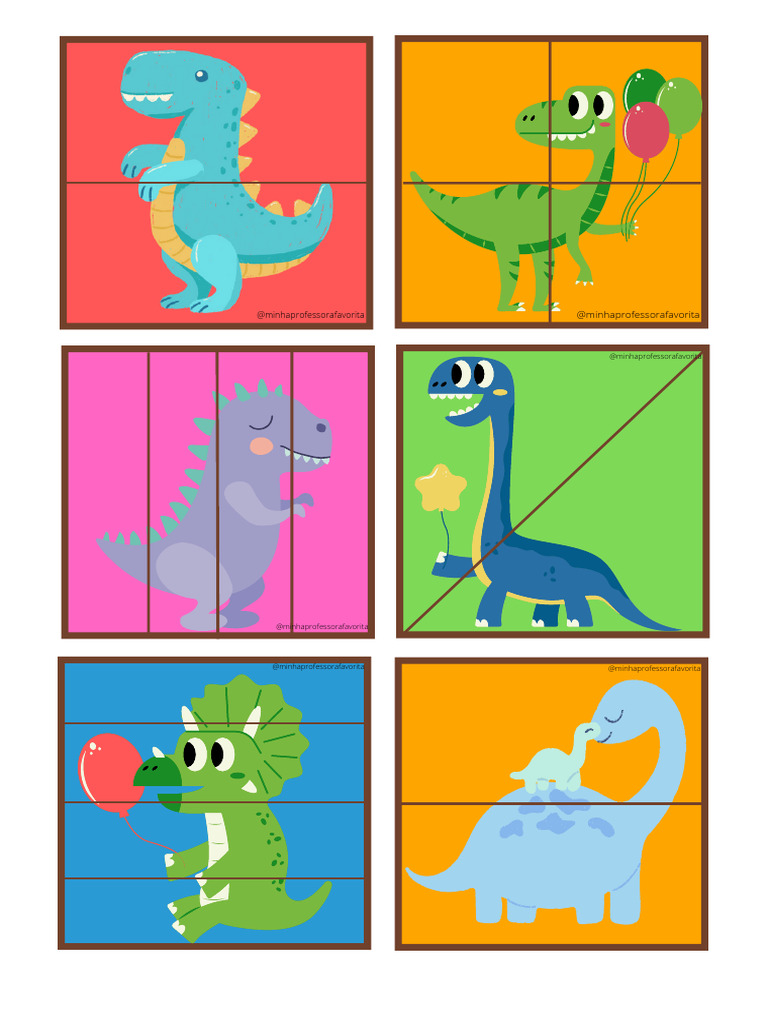 Quebra Cabeça Dinossauros | PDF