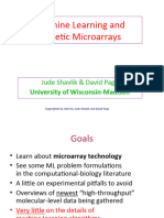 Machine Learning and Genetic Microarrays