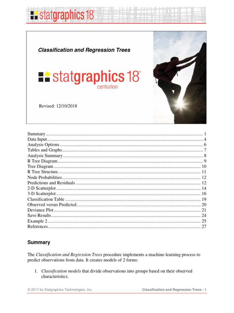 Classification and Regression Trees-3 | PDF | Regression Analysis ...