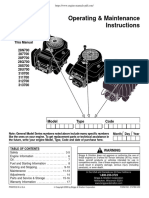 Briggs Straton 28N700-313700 Maintenance Manual