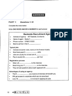 IELTS 15 T1 Listening