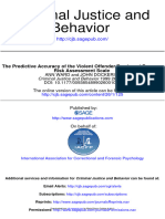 The Predictive Accuracy of The Violent Offender Treatment Program