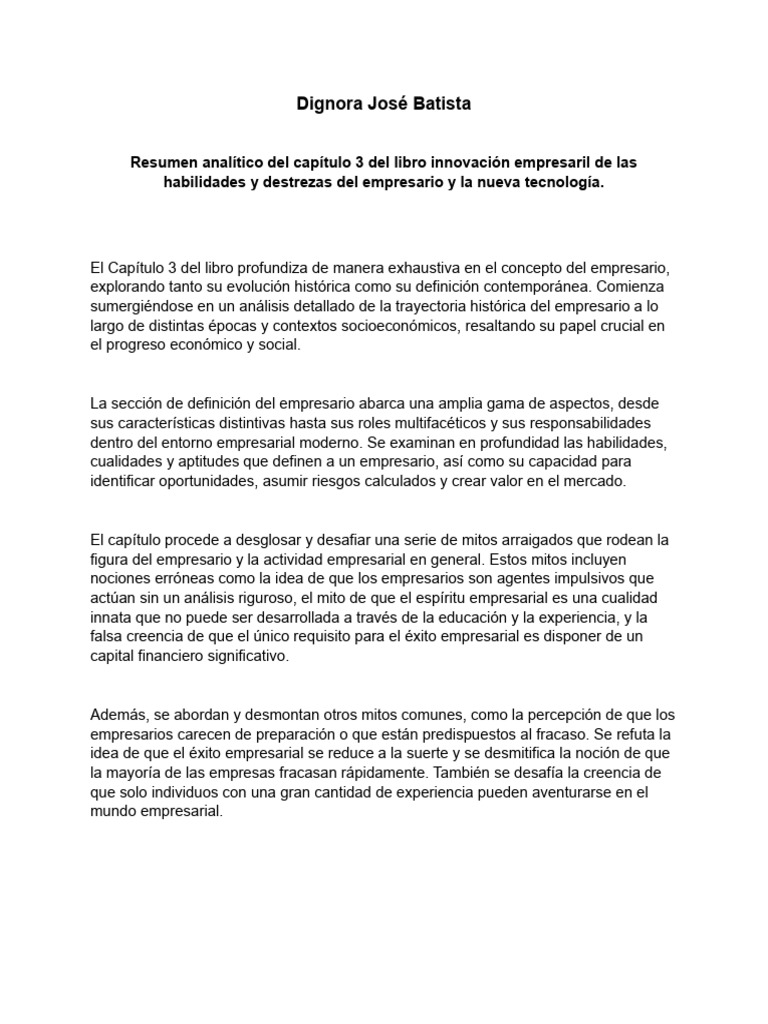 Resumen Capítulo 3 | PDF