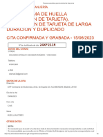 Policia-Toma de Huella (Expedición de Tarjeta), Renovación de Tarjeta de Larga Duración Y Duplicado