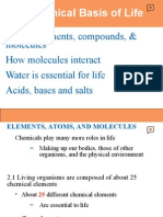 Chemistry - Chemical Basis of Life - Power Point