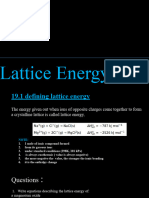 Lattice Energy