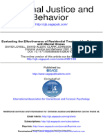 Evaluating The Effectiveness of Residential Treatment For Prisoners With Mental Illness