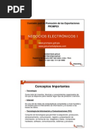 Negocios Electrónicos I: Conceptos Importantes