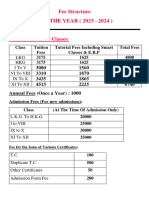 Fee Structure 2023-24