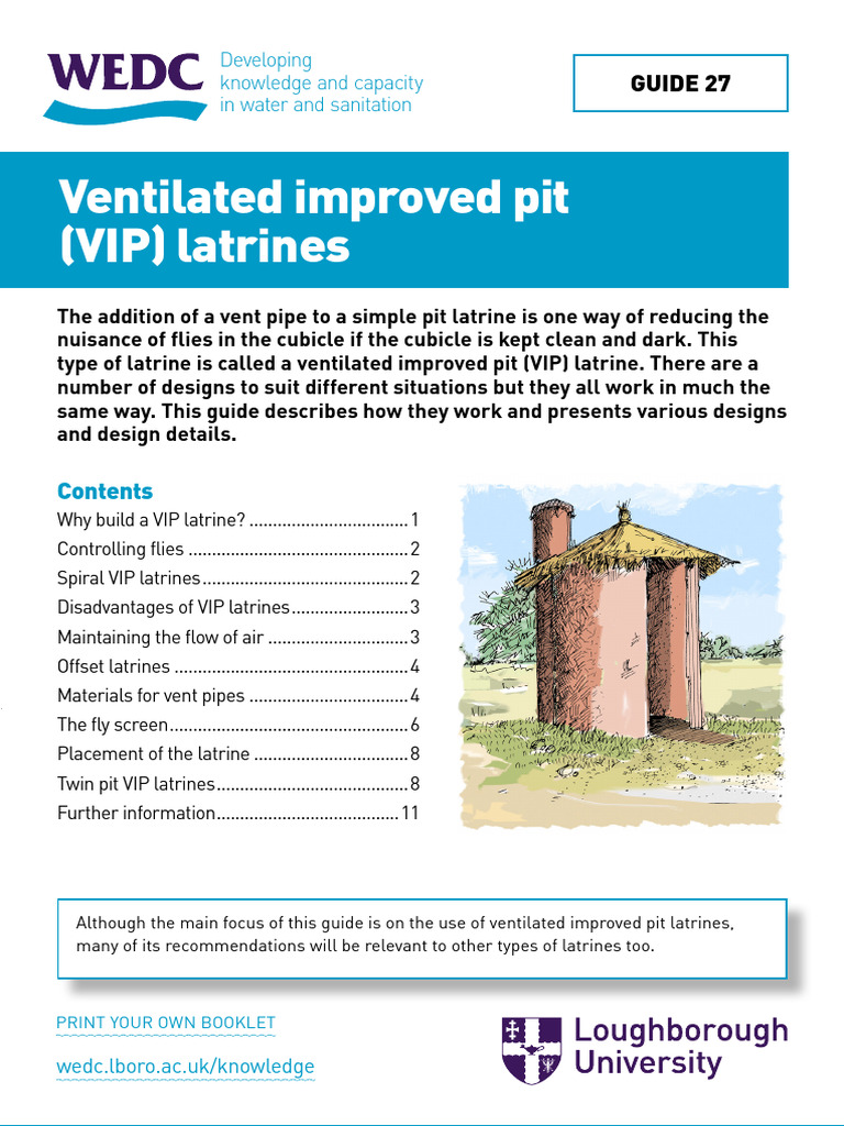 G027 VIP Latrines On Line | PDF | Pipe (Fluid Conveyance) | Latrine