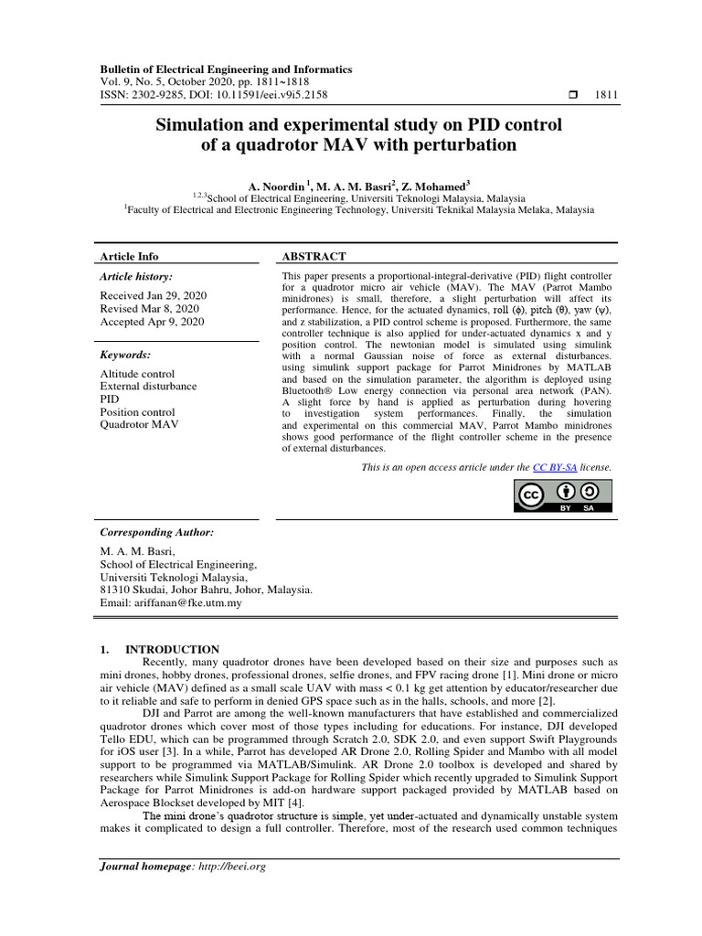 2158 5696 1 PB | PDF | Unmanned Aerial Vehicle | Quadcopter