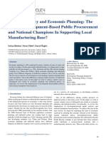 Industrial Policy and Economic Planning - The Case of Development-Based Public Procurement and National Champions in Supporting Local Manufacturing Base - (#946643) - 1801856
