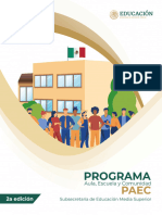 Programa Aula, Escuela y Comunidad (PAEC), 2da - Edicion